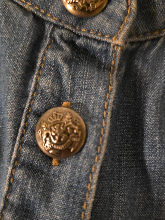 a.n.a Blue Denim Button-Front Tank Top - Picture 4 of 6